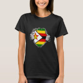 Zimbabwe flag tシャツ (正面)