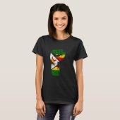 Zimbabwe Heritage Zimbabwean Pride Handfist Zimbab Tシャツ (正面フル)