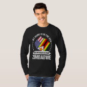 Zimbabwean American Patriot Grown Proud My Heart i Tシャツ (正面フル)