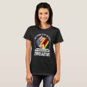 Zimbabwean American Patriot Grown Proud My Heart i Tシャツ (正面フル)