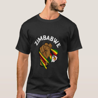 Zimbabwean Pride Zimbabwean Flag Zimbabwe Handfist Tシャツ