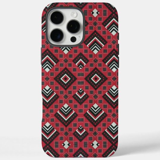 Zimbabwean Retso African Retro Mudcloth Print Case-Mate iPhoneケース (裏面)