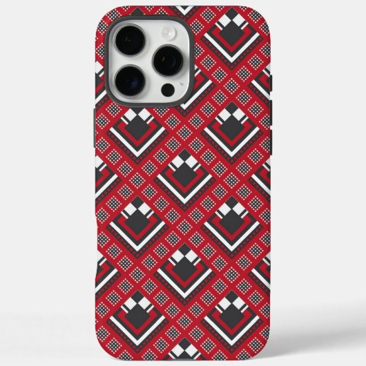 Zimbabwean Retso African Retro Mudcloth Print Case-Mate iPhoneケース (裏面)