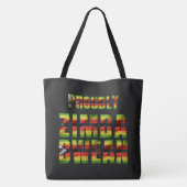Zimbabwean Traditional Jira reRetso African Print  トートバッグ (裏面)