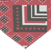 Zimbabwean Traditional Jira reRetso African Print  ロングテーブルランナー (コーナー)