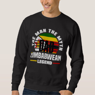 Zimbabwean Zimbabwe Zimbabwean Flag Fathers Day スウェットシャツ