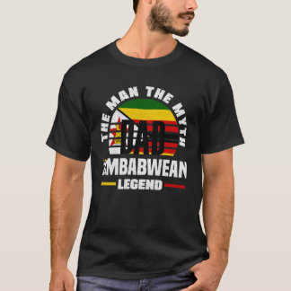 Zimbabwean Zimbabwe Zimbabwean Flag Fathers Day Tシャツ