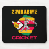 Zimbwe Cricket Zimbwean Men マウスパッド (正面)