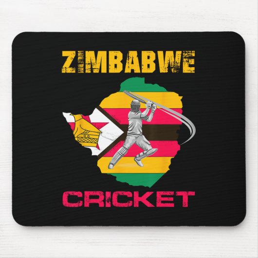 Zimbwe Cricket Zimbwean Men  マウスパッド (正面)
