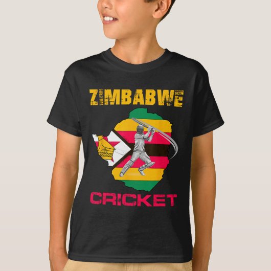 Zimbwe Cricket Zimbwean Men Tシャツ (正面)