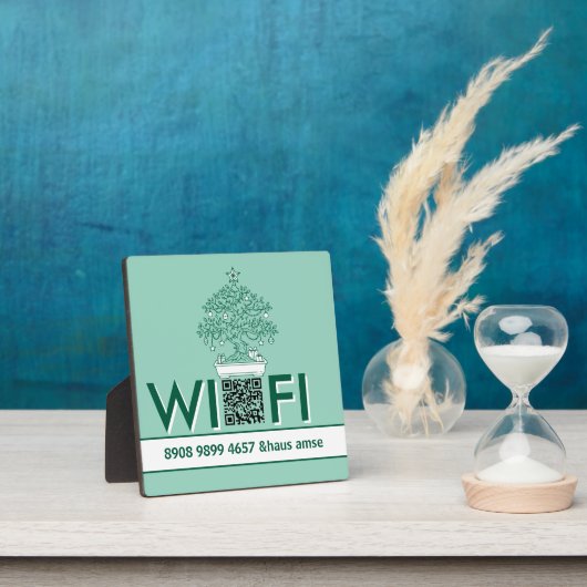 Zimmervermietung Hostel WiFi Schild フォトプラーク (インサイチュ)