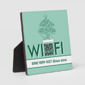 Zimmervermietung Hostel WiFi Schild フォトプラーク (正面)