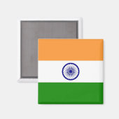 zIN001インディアン国旗インド、冷蔵庫用マグネット マグネット (正面/裏面)