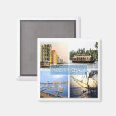 zIN008 KOCHI COCHIN KERALA，インド，アジア，冷蔵庫 マグネット (正面/裏面)