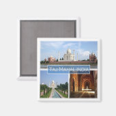 zIN010 THE TAJ MAHAL，インド，アジア，冷蔵庫 マグネット (正面/裏面)