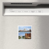 zIN010 THE TAJ MAHAL，インド，アジア，冷蔵庫 マグネット (インサイチュ (食洗機))