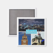 zIN015 MUMBAI BOBAY，インド，アジア，冷蔵庫 マグネット (正面/裏面)