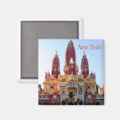 zIN022 New Delhi LAXMINARAYAN TEMPLE India、冷蔵庫 マグネット (正面/裏面)