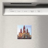 zIN022 New Delhi LAXMINARAYAN TEMPLE India、冷蔵庫 マグネット (インサイチュ (食洗機))