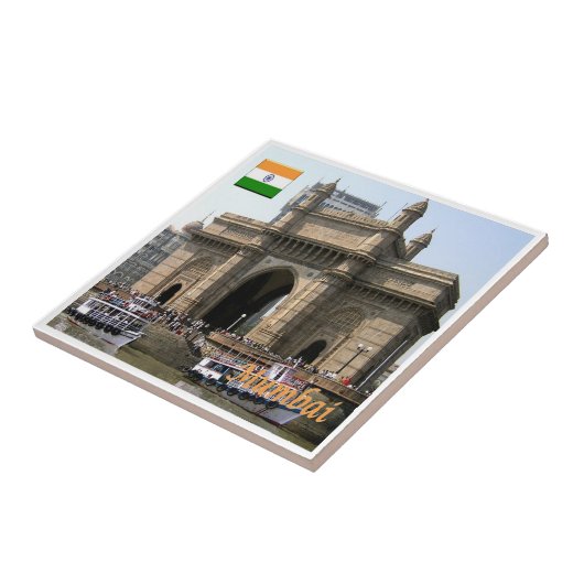 zIN025 MUMBAI，インド，アジア， タイル (側面)