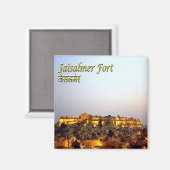 zIN027 JAISALMER FORT，インド，アジア，冷蔵庫 マグネット (正面/裏面)