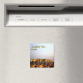 zIN027 JAISALMER FORT，インド，アジア，冷蔵庫 マグネット (インサイチュ (食洗機))