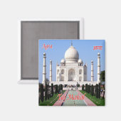 zIN032 AGRA TAJ MAHAL，インド，アジア，冷蔵庫 マグネット (正面/裏面)