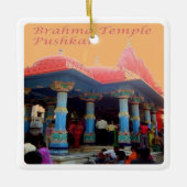 zIN20 Brahma Temple PUSHKAR，インド，アジア， セラミックオーナメント (正面)