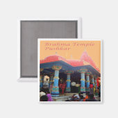 zIN20 Brahma Temple PUSHKAR、インド、アジア、冷蔵庫M マグネット (正面/裏面)