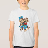 Zina and Mimo are flirting. トライブレンドＴシャツ (正面)