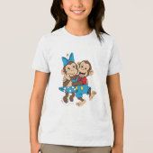 Zina and Mimo are flirting. トライブレンドＴシャツ (正面)