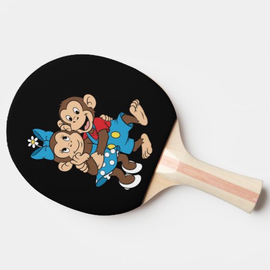 Zina and Mimo are flirting. 卓球ラケット (横)