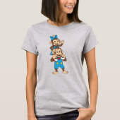 Zina and Mimo carrying her on his shoulder. Tシャツ (正面)