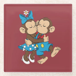 zina and mimo love kiss ガラスコースター