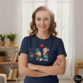 Zina and Mimo, the love and my heart. トライブレンドＴシャツ