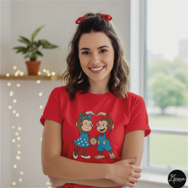 Zina, Mimo, and the sign of love Tシャツ