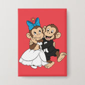 Zina & Mimo are the bride and groom. 缶バッジ (正面)