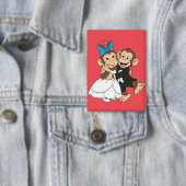 Zina & Mimo are the bride and groom. 缶バッジ (インサイチュ)