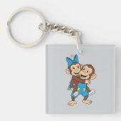 zina on mimo's back キーホルダー (正面)