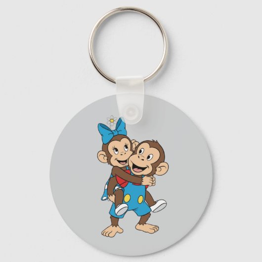 zina on mimo's back キーホルダー (正面)