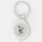 zina on mimo's back キーホルダー (正面)