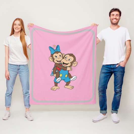 zina on mimo's back フリースブランケット (インサイチュ)