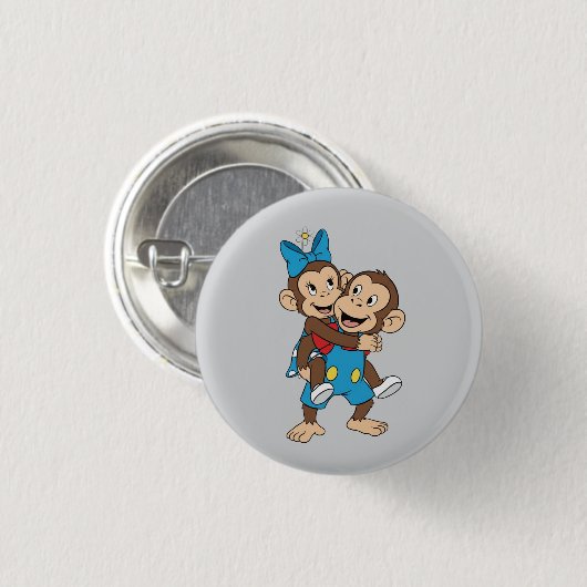 zina on mimo's back 缶バッジ (正面&裏面)