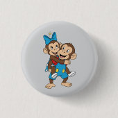 zina on mimo's back 缶バッジ (正面)