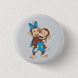 zina on mimo's back 缶バッジ