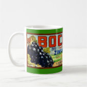 Zinfandel Grapes Bocce Label Mug コーヒーマグカップ (左)