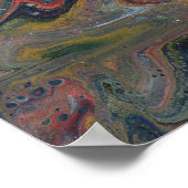 Zing 1アクリル抽象芸術ジオードポスタープリント ポスター (角)