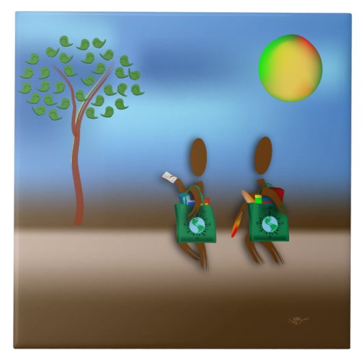 Zinglesesリストを作って歩く タイル (正面)