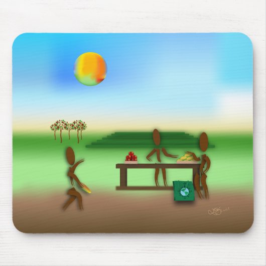 Zingleses ~ファーマーズマーケット マウスパッド (正面)