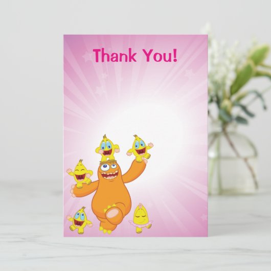 ZingozおよびZangozのおもしろい サンキューカード (スタンド正面)